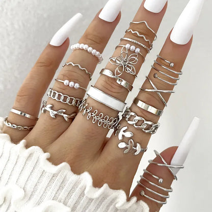 Oil Dripping Knuckle Ring Set