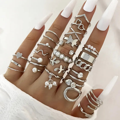 Oil Dripping Knuckle Ring Set