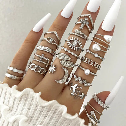 Oil Dripping Knuckle Ring Set